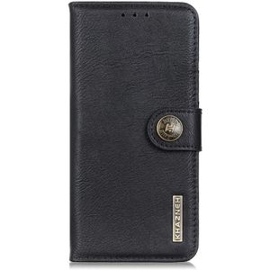 For Sony Xperia 5 II KHAZNEH Cowhide Texture Horizontal Flip Leather Case with Holder & Card Slots & Wallet(Black)