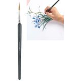 10 PCS 4 WeiZhuang Hook Line Pen Painting Hand-painted Watercolor Wolf Mint Hook Line Pen Painting Stroke Thin Line Brush  Color:Dark Blue