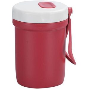 Creative Plastic Breakfast Drink Porridge Soup Anti-scald Microwave Oven Soup Cup(Red)