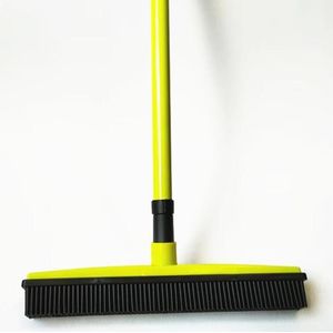 2 PCS Pet Carpet Hair Removal Broom Scraping Dust-free Hand-washing Mop Rubber Floor Brush