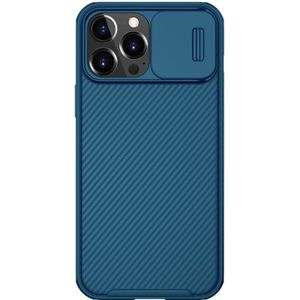 NILLKIN Black Mirror Pro Series Camshield Full Coverage Dust-proof Scratch Resistant Phone Case For iPhone 13 Pro(Blue)
