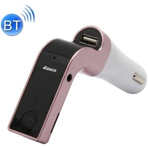 G7 Auto Hands-Free Bluetooth FM Player MP3 (Rose Gold)