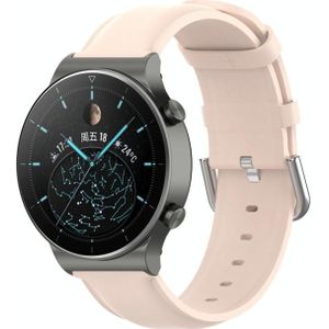 Voor Huawei Watch 4 / Watch 4 Pro lederen horlogeband met ronde staart