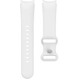 For Samsung Galaxy Watch4 40/44mm Butterfly Buckle Silicone Watch Band(White)