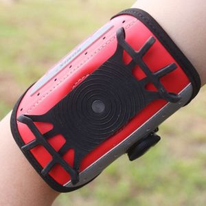 PICTET FINO RH65 Universal 360 graden rotatieknop sport armband tas mobiele telefoon Case voor 6 2 inch Smart Phones (rood)