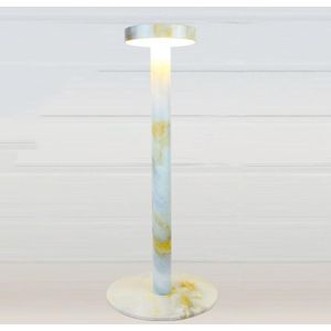 BC965 Student Eye Protection USB Waterproof LED Table Lamp Bedside Bar Table Lamp  Colour: Ink Marble Pattern