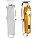 VGR V-063 8W USB Household Portable Metal Hair Clipper with LCD Display(Gold)