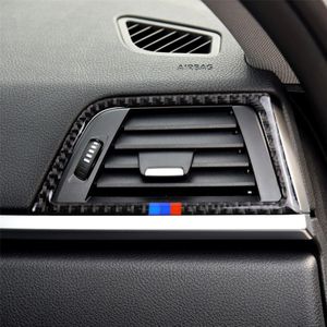 Three Color Carbon Fiber Car Copilot Air Outlet Decorative Sticker for BMW (F30) 2013-2015 / (F34) 2013-2016 Left Drive