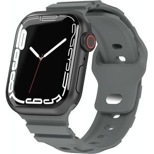 Sport siliconen horlogeband voor Apple Watch Ultra 49 mm / serie 8 & 7 45 mm / SE 2 & 6 & SE & 5 & 4 44 mm / 3 & 2 & 1 42 mm