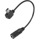 Elbow 10 PinMini USB to 3.5mm Mic Adapter Cable for GoPro HERO4 /3+ /3  Length: 16.5cm