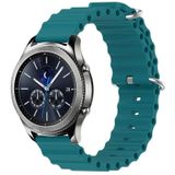 Voor Samsung Gear S3 Classic 22mm Ocean Style siliconen effen kleur horlogeband