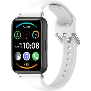 Voor Huawei Watch Fit 2 siliconen horlogeband met kleine taille  maat: S