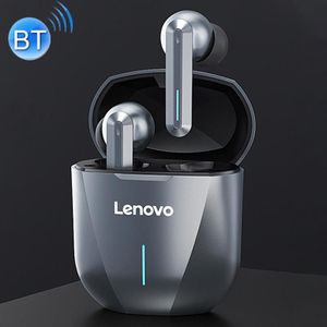 Original Lenovo XG01 IPX5 Waterproof Dual Microphone Noise Reduction Bluetooth Gaming Earphone with Charging Box & LED Breathing Light  Support Touch & Game / Music Mode (Tarnish)