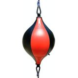 Boxing Speed Ball Fitness Vent Ball Adult Hanging Free Punching Bag(Drawstring Red & Black)