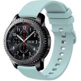 Voor Samsung Gear S3 Frontier 22 mm effen kleur zachte siliconen horlogeband