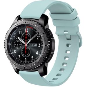 Voor Samsung Gear S3 Frontier 22 mm effen kleur zachte siliconen horlogeband