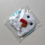 Cartoon Chick Shape Cotton Children Photography Hand-knitted Wool Cap with Braid(White )