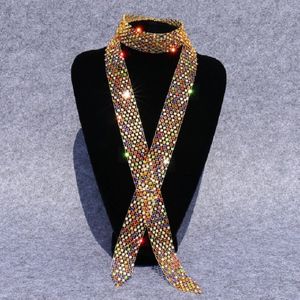 Gemengde diamant op gouden vrouwen lovertjes Rhinestone Bow tie Dance Costume accessoires