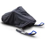 Outdoor Snowmobile Waterproof And Dustproof Cover UV Protection Winter Motorcycle Cover  Size: 292x130x121cm(Black)