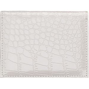 5 PCS PCVC1009 Crocodile Pattern PU Card Holder CDC Document Holder(White)