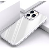 IPAKY MG Serie Transparante TPU + PC Airbag Schokbestendig Case voor iPhone 13 Pro (White)