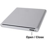 USB 2.0 Slim Aluminum Alloy Portable Slot-in External DVD-RW Drive  Plug and Play