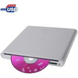 USB 2.0 Slim Aluminum Alloy Portable Slot-in External DVD-RW Drive  Plug and Play