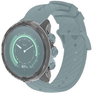 For Suunto 9 Transparent TPU Silicone Watch Case(Transparent White)