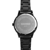 Skmei 9210 Fashion Trend Mens Business Wristwatch Simple Three-Dimensional Surface Waterproof Gold Quartz Watch Man(Golden Black)