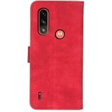 For Motorola Moto E7 Power(2021) Antelope Texture Magnetic Buckle Horizontal Flip PU Leather Case with Card Slots & Wallet & Holder(Red)