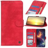 For Motorola Moto E7 Power(2021) Antelope Texture Magnetic Buckle Horizontal Flip PU Leather Case with Card Slots & Wallet & Holder(Red)