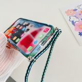 Lanyard Small Floral TPU Phone Case For iPhone 12 Pro Max(C)