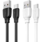 REMAX RC-138a 2.4A USB to USB-C / Type-C Suji Pro Fast Charging Data Cable  Cable Length: 1m (White)
