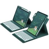 Voor iPad 10e generatie 10.9 2022 ronde knop 360 graden draaibare Bluetooth-toetsenbord lederen hoes