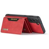 For Samsung Galaxy S21 DG.MING M2 Series 3-Fold Multi Card Bag + Magnetic Back Cover Shockproof Case with Wallet & Holder Function(Red)