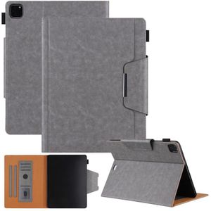 Effen kleur horizontale flip lederen tas met houder & kaart slot & fotolijst & portemonnee voor ipad pro 12.9 2021/2020 / 2018