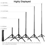 PULUZ 1.65m Height Tripod Mount Holder for Vlogging Video Light  Live Broadcast Kits(Black)