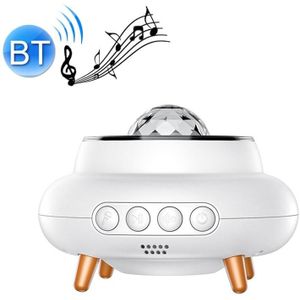 Bluetooth Muziek Sfeer Licht LED Laser Afstandsbediening Water Patroon Ster Projectie Lamp (Wit)