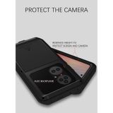 Voor Huawei P50 Pro Love Mei Metal Shockproof Waterdicht Dustichte Beschermende telefoonhoes zonder Glass