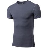 Stretch Quick Dry Tight T-shirt Training Bodysuit (Kleur: Grijs formaat:XXXL)