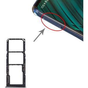 SIM-kaartlade + SIM-kaartlade + Micro SD-kaartlade voor Samsung Galaxy A51 / A515 (Zwart)