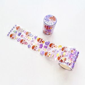 2 Sets Hand Account Tape Roll Cute Laser Girl Heart Decoration Sticker  Size: 6cm x 3m(Purple)