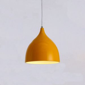 YWXLight Restaurant Chandelier Simple Modern Single-head Dining Table Lamp Fashion Aisle Living Room Bar (Yellow)