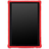 For Lenovo Tab E10 Tablet PC Silicone Protective Case with Invisible Bracket(Red)