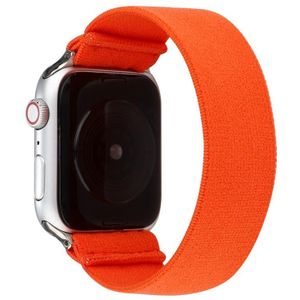 Solid Color Silicone Replacement Strap Watchband For Apple Watch Series 6 & SE & 5 & 4 40mm / 3 & 2 & 1 38mm(Orange)