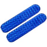 2 PCS High-brightness Laser Reflective Strip Warning Tape Decal Car Reflective Stickers Safety Mark(Blue)