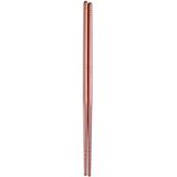 1 Pair Stainless Steel Tableware Colorful Reusable Metal Chopsticks Dishware  Length?23cm(Rose Gold)