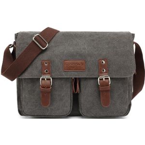 Augur Men Single-Shoulder Crossbody Messenger Canvas Bag