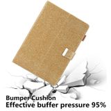 For iPad mini 1 / 2 / 3 / 4 / 5 Business Style Horizontal Flip Leather Case with Holder & Card Slot & Photo Frame & Wallet & Hand Strap & Sleep / Wake-up Function(Gold)