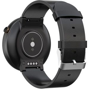 For Huami Amazfit Leather watch Strap(Black)